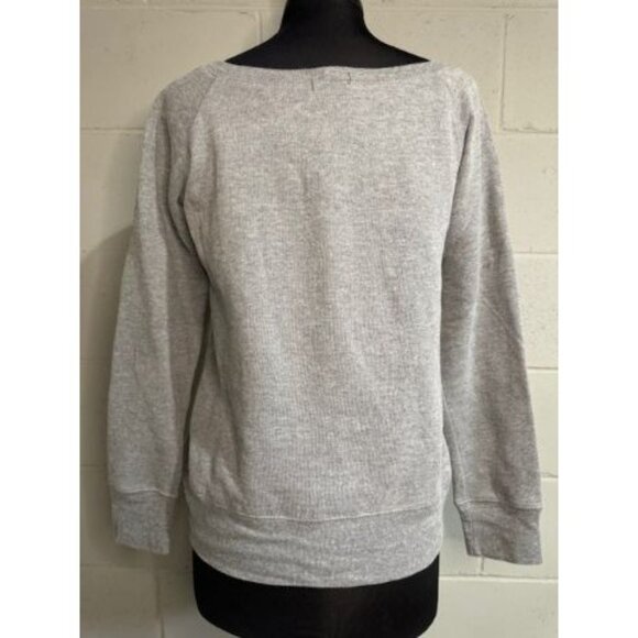 Long Sleeve Gray Pullover Ladies Sweatshirt Size S/M Blame it on the Whiskey - Picture 3 of 5
